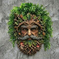 Yeşil Adam Duvar Maskı Saksı