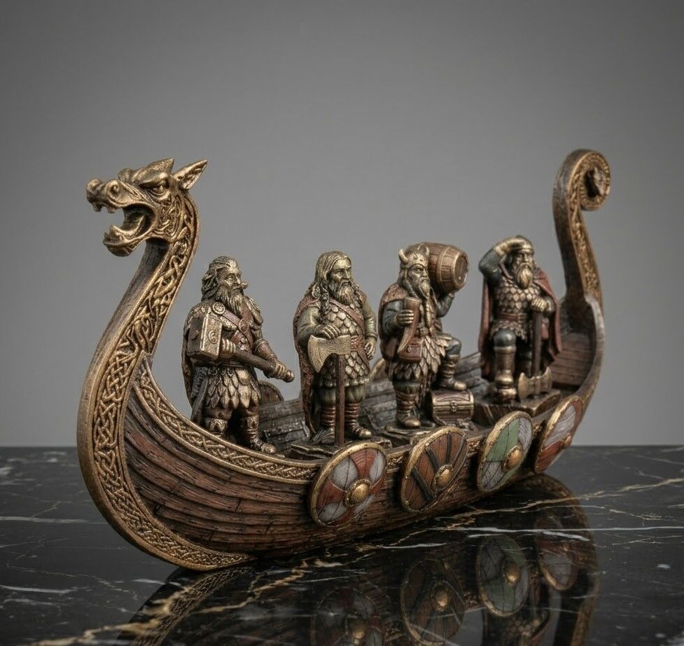 置物 vikings Veronese Viking Gemisi bronz | Viking Askerleri