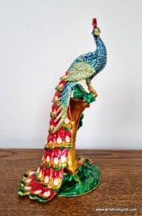 Swarovski Taşlı Mineli Tavuskuşu Biblo Kutu
