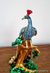 Swarovski Taşlı Mineli Tavuskuşu Biblo Kutu