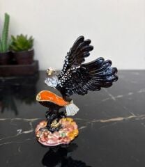 Swarovski Taşlı Pirinç Kartal Biblo