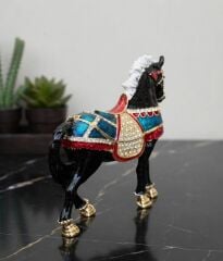 Swarovski Taşlı Pirinç At Biblo