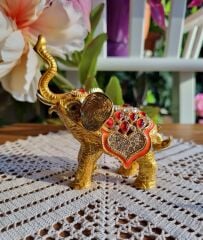 Swarovski Taşlı Fil Biblo Kutu