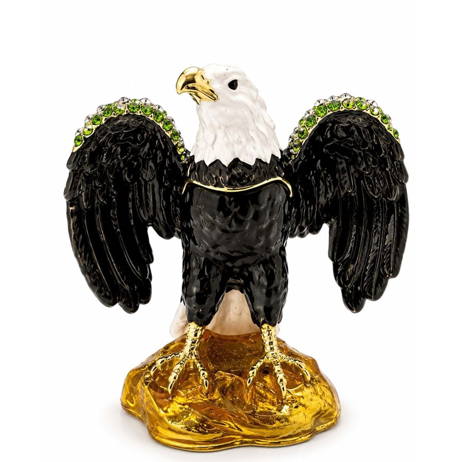 Swarovski Taşlı Pirinç Kartal Biblo