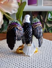 Swarovski Taşlı Pirinç Kartal Biblo