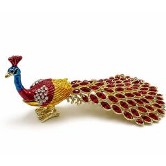Swarovski Taşlı Tavuskuşu Biblo