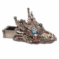 Veronese Steampunk Ejderha Kafası Biblo