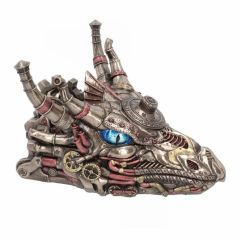 Veronese Steampunk Ejderha Kafası Biblo