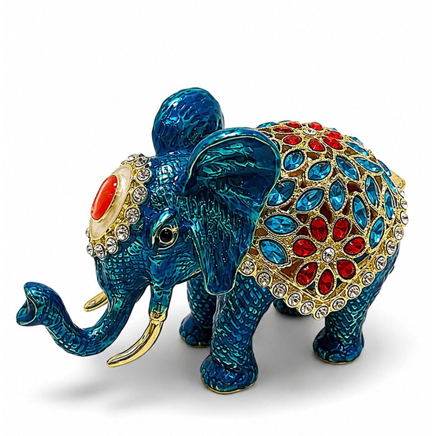 Swarovski Taşlı Fil Biblo Kutu