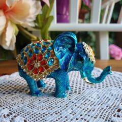 Swarovski Taşlı Fil Biblo Kutu