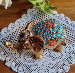Swarovski Taşlı Fil Biblo Kutu