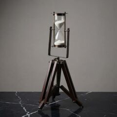 Tripod Ayaklı Pirinç Kum Saati