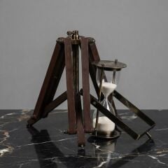 Tripod Ayaklı Pirinç Kum Saati
