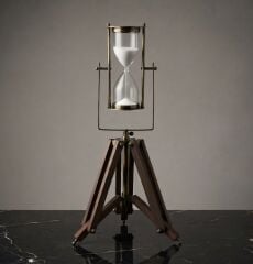 Tripod Ayaklı Pirinç Kum Saati