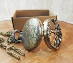 Hayat Ağacı Köstekli Cep Saati