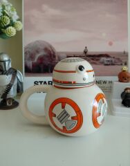 Porselen Star Wars Kapaklı Kupa Bardak