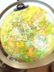 Pusulalı Dekoratif Dünya Küre