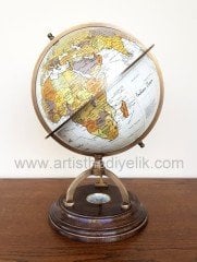 Pusulalı Dekoratif Dünya Küre