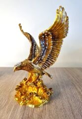 Swarovski Taşlı Pirinç Kartal Biblo