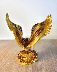 Swarovski Taşlı Pirinç Kartal Biblo