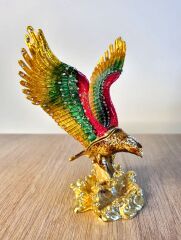 Swarovski Taşlı Pirinç Kartal Biblo