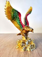 Swarovski Taşlı Pirinç Kartal Biblo