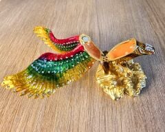 Swarovski Taşlı Pirinç Kartal Biblo