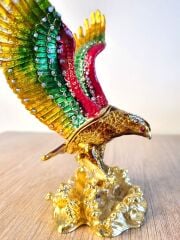 Swarovski Taşlı Pirinç Kartal Biblo