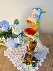 Swarovski Taşlı Papağan Biblo