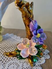 Swarovski Taşlı Papağan Biblo