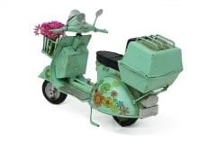 Metal Model Sepetli Vespa Motosiklet