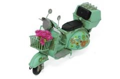 Metal Model Sepetli Vespa Motosiklet