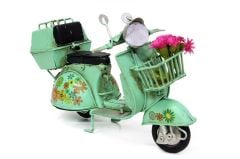 Metal Model Sepetli Vespa Motosiklet