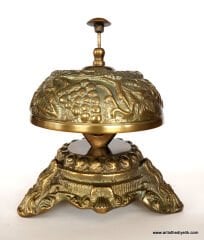 Pirinç Resepsiyon Otel Zili (Büyük Boy)