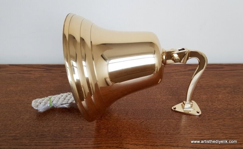 Güverte Çanı (Duvar Çanı) (Jumbo Boy) Çap 18 cm