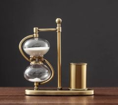 Bronz Kalemlikli Kum Saati (30 dakika)