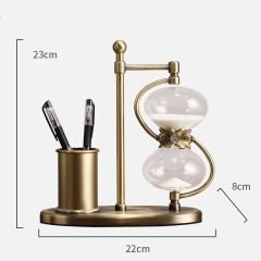 Bronz Kalemlikli Kum Saati (30 dakika)