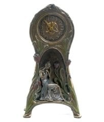 Bronz Kadınlı Masa Saati