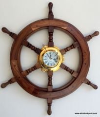 Ahşap Dümen Saat (Büyük Boy)