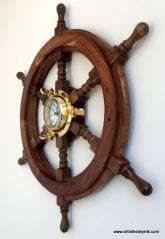 Ahşap Dümen Saat (Büyük Boy)