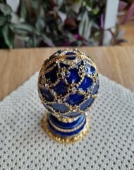 Çiçekli Faberge Yumurtası Mücevher Kutusu