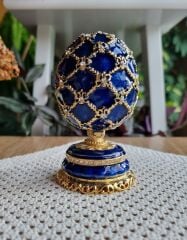 Çiçekli Faberge Yumurtası Mücevher Kutusu