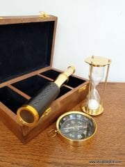 Dürbün Kum Saati ve Pusula Set