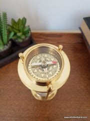 Pusulalı Pirinç Kum Saati