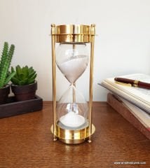 Pusulalı Pirinç Kum Saati