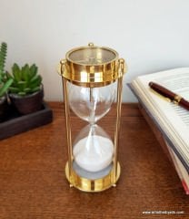 Pusulalı Pirinç Kum Saati