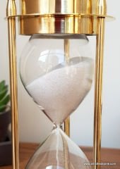 Pusulalı Pirinç Kum Saati