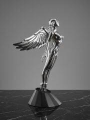 Electroplated Siberpunk Melek Heykeli