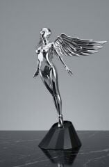 Electroplated Siberpunk Melek Heykeli