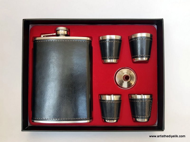 Bardaklı İçki Matarası Set (9 oz)
